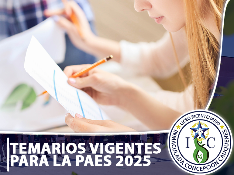 TEMARIOS VIGENTES PARA LA PAES 2025 LBICC